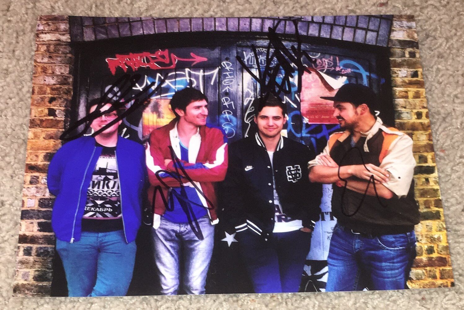 WALK THE MOON BAND SIGNED AUTOGRAPH 8x10 Photo Poster painting D w/PROOF NICHOLAS PETRICCA +3