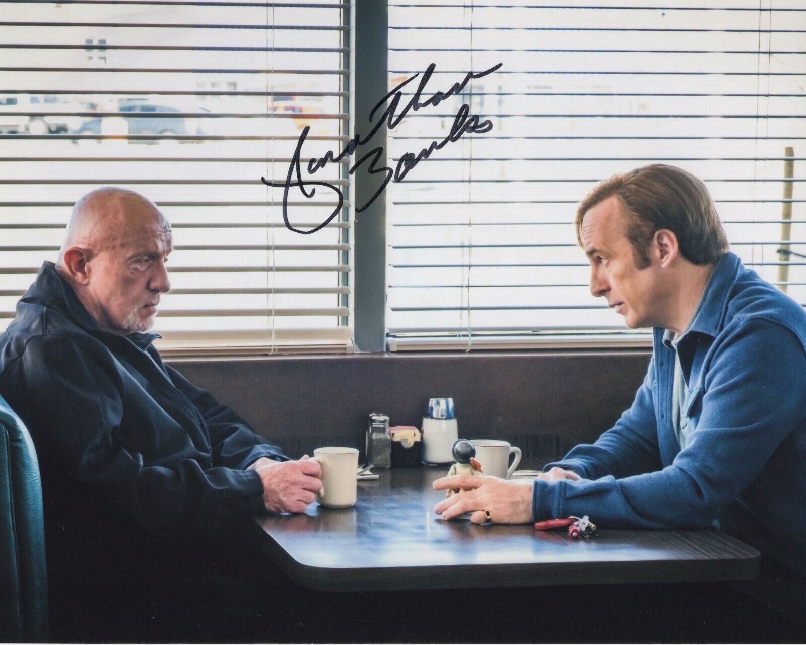 JONATHAN BANKS SIGNED AUTOGRAPH BETTER CALL SAUL BREAKING BAD 8X10 Photo Poster painting