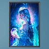 (40*60cm)Girl - Round AB Drill Diamond Painting