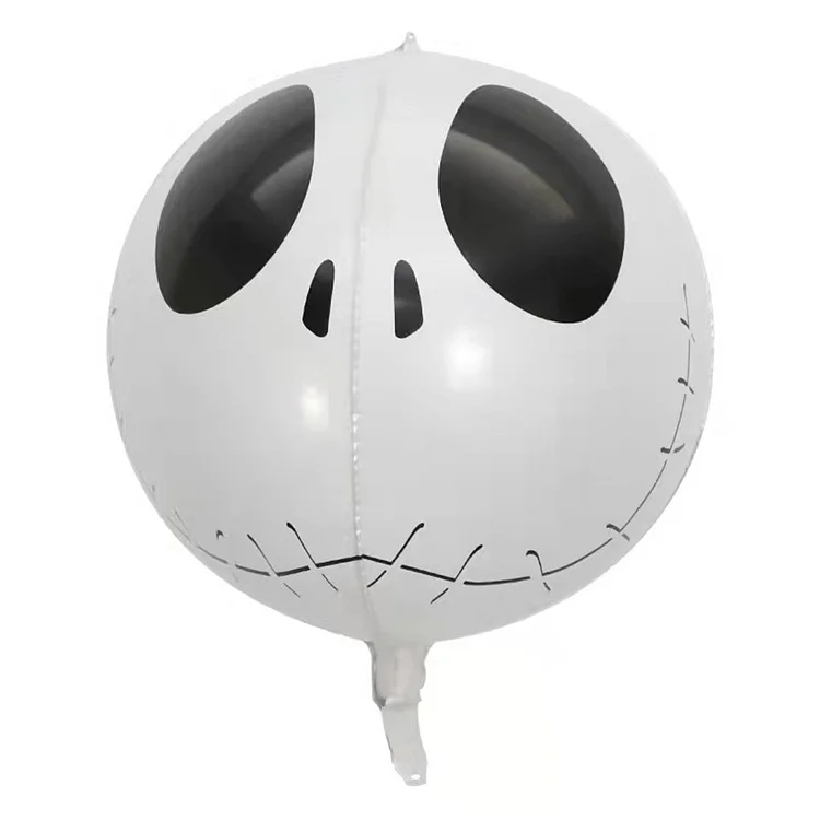 Scary Decorations Balloons Inflatable Balloons Halloween Props (4D Skull Head)