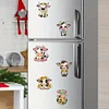 6Pcs Acryl s&uuml;&szlig;e Kuh - 5d DIY Handwerk Aufkleber Magnet