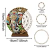 (US Local)Wooden Special Shaped DIY Diamond Painting Moon Perpetual Calendar Decor Kits