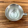 999 Silver National Trend Cultural and Creative Silver Gilded Black Bird Tea Cup/Water Cup