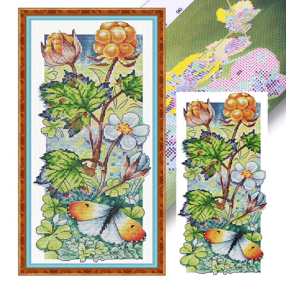 Four Seasons In The Forest (Summer) Partial 14CT Pre-stamped Canvas(18*38cm) Cross Stitch(backstitch)