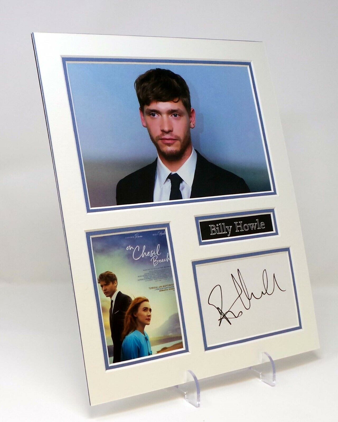 Billy HOWLE Signed Mounted Photo Poster painting Display AFTAL Stars in On Chesil Beach.