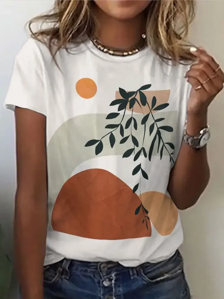Women's T-Shirt-Art Painting
