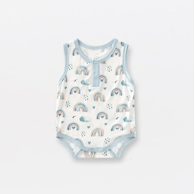 Baby Rainbow Flower Animal Newborn Bodysuit