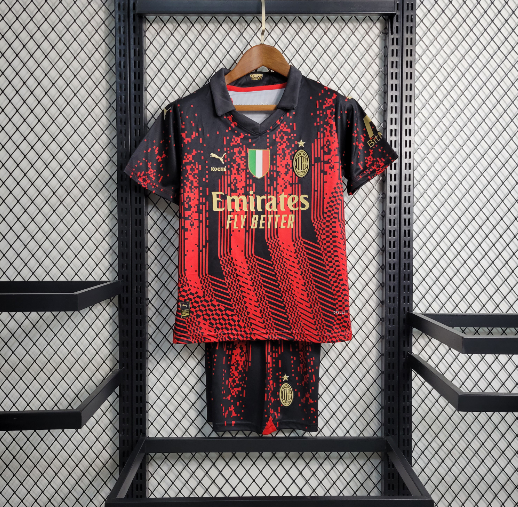 2023/2024 AC Milan Special Edition Kids Kit football jersey 1:1