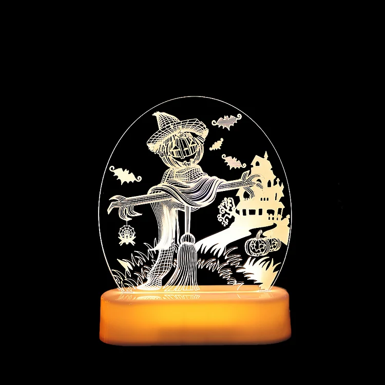 Halloween Pumpkin Night Light Desk Table Lamp Gifts for Kids