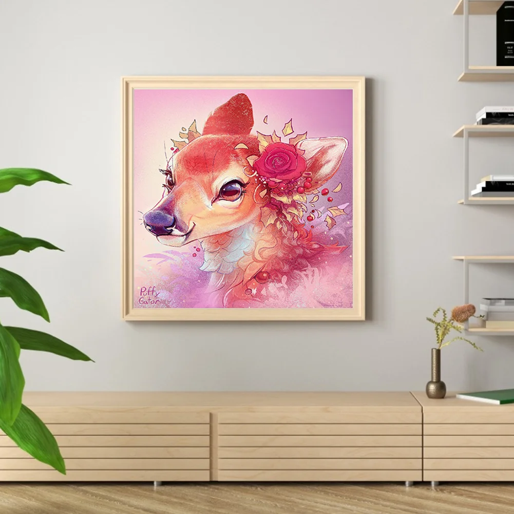 Full Round Diamond Painting 40*40cm - Giraffe