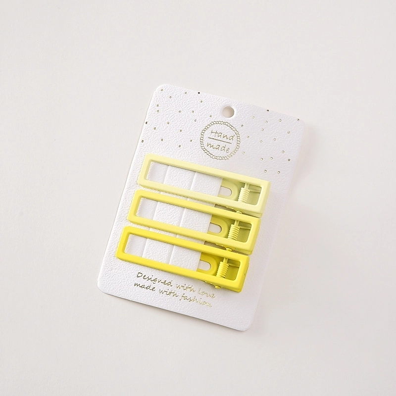 Minimalist Solid Color Alloy Hollow Out Hair Clip 1 Set