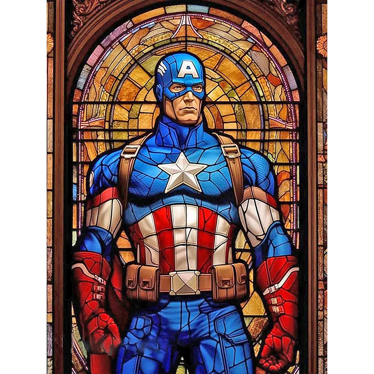 Full Round Diamond Painting - Captain America 30*40CM