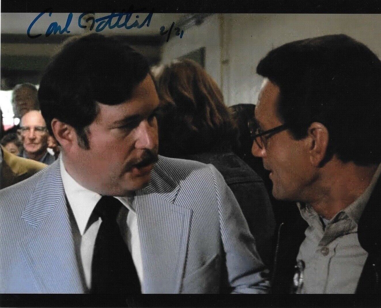 * CARL GOTTLIEB * signed 8x10 Photo Poster painting * JAWS * PROOF * COA * 3