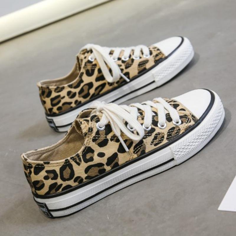 Leopard Print Canvas Shoes