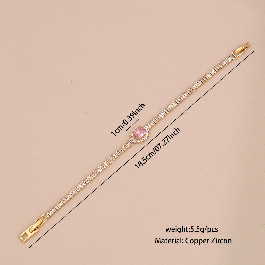 Ins Style Versatile Fashion Exquisite Bracelet Female Simple Zircon High-End Hand Jewelry B623