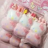 Flocking Squishy Hello Kitty Heads Silicon Gel Stress Reliever (Do Not Take Out From Bag)
