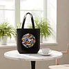 Premium DIY Colored Butterfly Canvas Tote Bag Embroidery Kit with Hoop Frame 32x37cm tapestrymarket