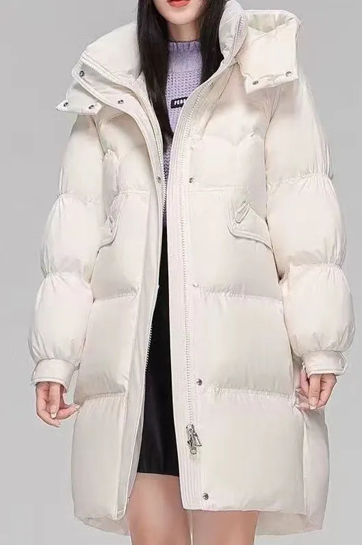 Long Oversize Insulated Puffer Jacket