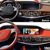 Mercedes Benz S-Klasse W222 Langer Android-Bildschirm, der sich bis zum Armaturenbrett erstreckt