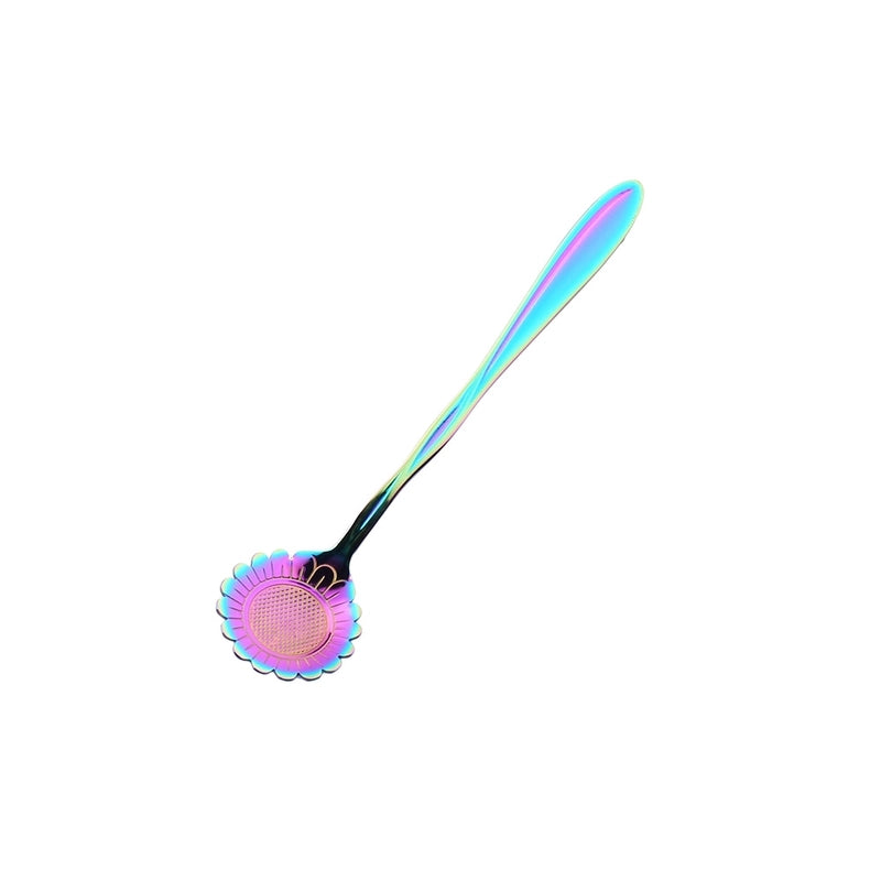 Vacation Flower Stainless Steel Spoon 1 Piece 1 Set