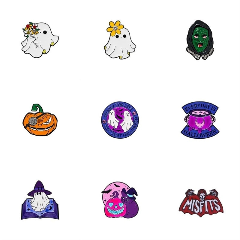 Cute Minimalist Classic Style Halloween Pattern Alloy Plating Unisex Brooches
