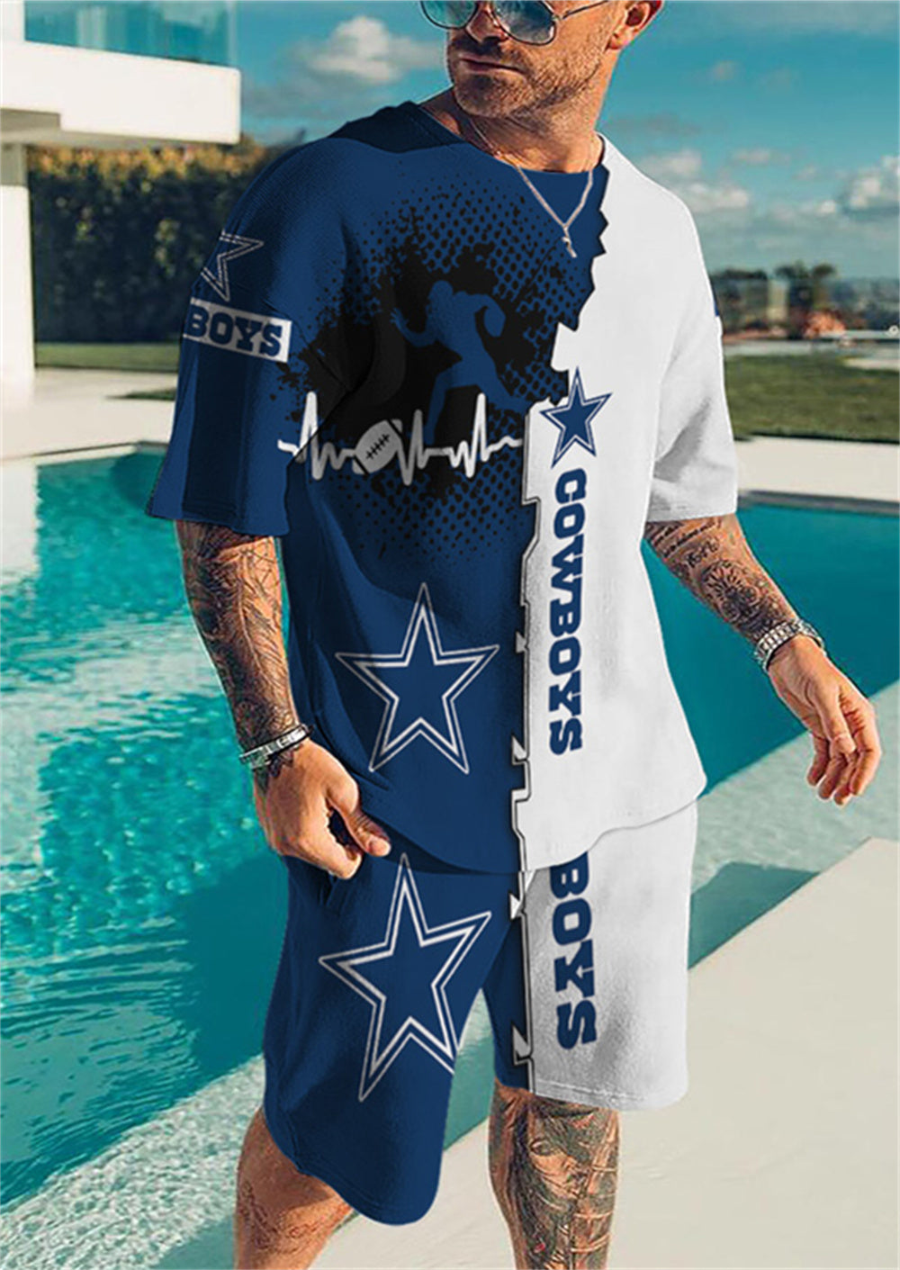 Dallas Cowboys Women's Slit Bodycon Dress