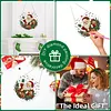 Santa Claus DIY Diamond Painting Pendant Double Sided Gem Beads 25cm