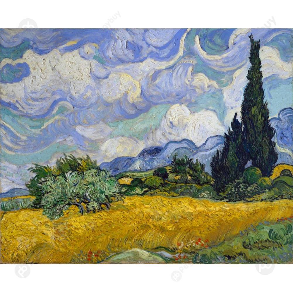 

40*50CM Paint By Numbers-White Clouds, 501 Original