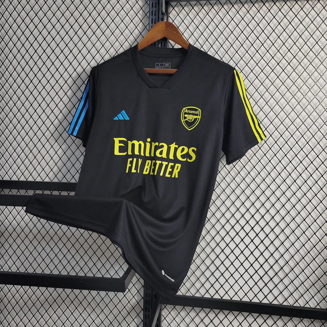 2023/2024 Arsenal Training Wear Black Soccer Jerlacksey