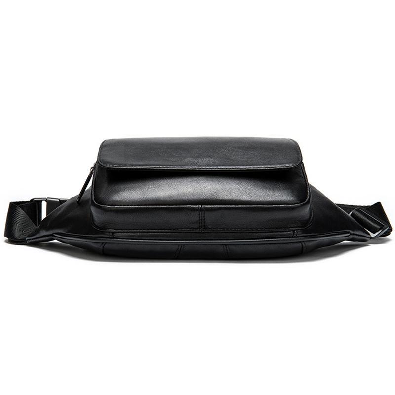 Simple Style Leather Casual Waist Bag Fashion Crossbody Bag