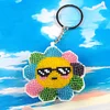 Bead Embroidery - Sunflower Beaded Counted Cross Stitch Keyring