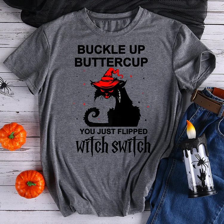 You Just Flipped My Witch Switch Cat T-Shirt-597891