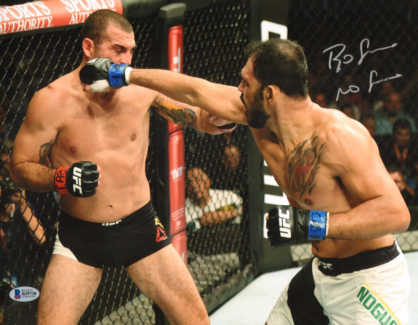 Antonio Rogerio Nogueira Signed 11x14 Photo Poster painting BAS COA UFC 190 Picture Autograph 1