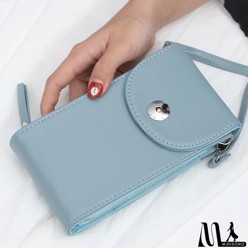 MidiSono - Vintage PU Universal Shoulder Phone Bag