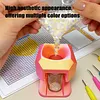 Diamond Painting Organizer Funnel Fit Round Containers Portable Drill Funnel 2.56x1.97in for DIY Craft Easy Transfer Tools (Pink Gold)