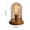 American Retro Edison Table Lamp Loft Nostalgic Bedroom Bedside Cafe Bar Creative Solid wood Decorative Table Lamp
