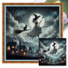 (Multi-Style) Halloween Witch Ghost-11CT Stamped Cross Stitch 45*45/50*50cm