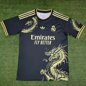2024/2025 Real Madrid Special Edition Black Gold Football Shirt1:1 Thai Quality