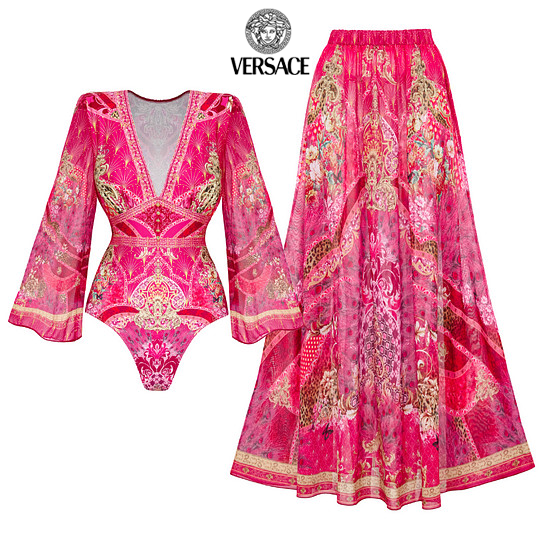 Bañadores y faldas de una pieza estampados