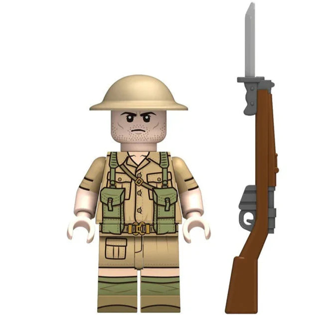 WW2 British Army SAS Soldier Custom Military Minifigure Minifigure Bricks monstertoys