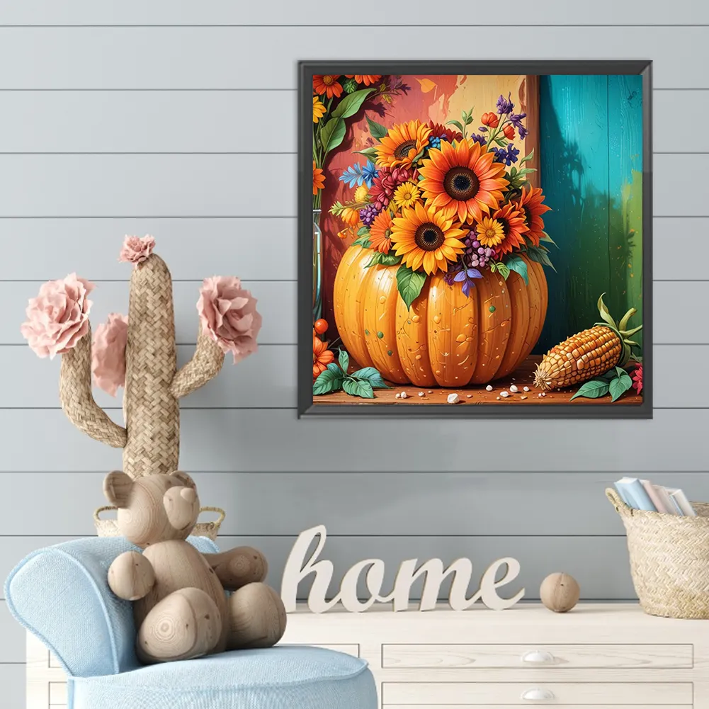 DIY Paint By Number 40*40cm - Sunflower Pumpkin