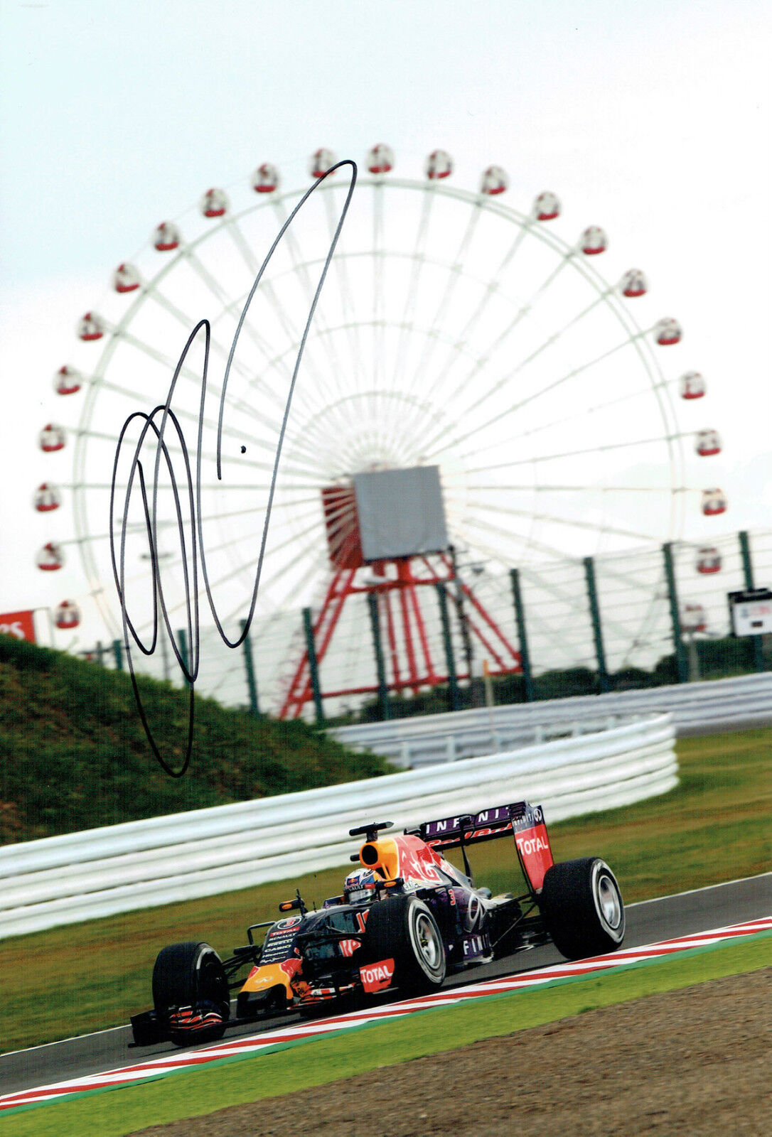 Daniel RICCIARDO Autograph SIGNED 12x8 Photo Poster painting Red Bull Japan GP F1 AFTAL COA