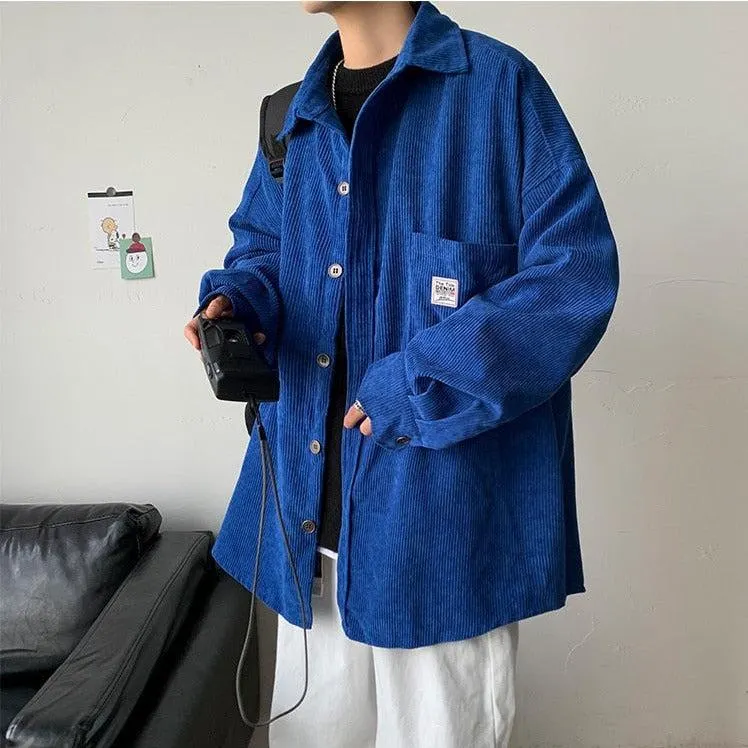 Brownm Corduroy Casual Shirt