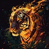 Diamond Painting-5D Full Round Drill Tiger(40*40 CM)