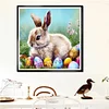 Osterhase - runder Bohrer Diamantmalerei - 30 * 30cm