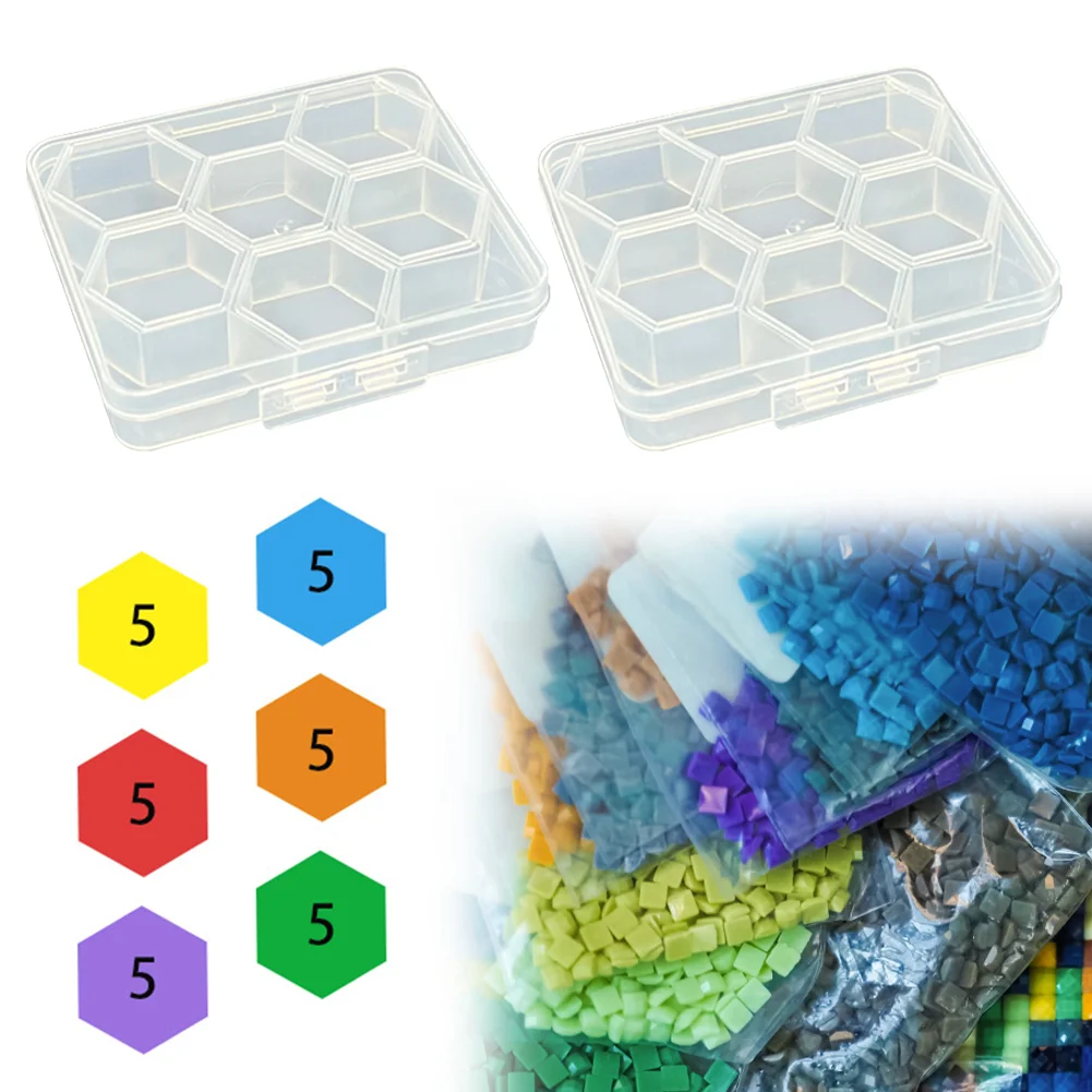 30/120Pcs Diamond Embroidery Drill Mud Kit with Box Diamond Mosaic Glue Clay Set