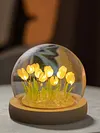 Artificial Tulip Flower Night Light Bedside Lamp LED Night Lamp Christmas Gifts