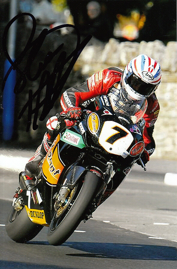 Steve Plater Hand Signed HM Plant Honda 6x4 Photo Poster painting 2.