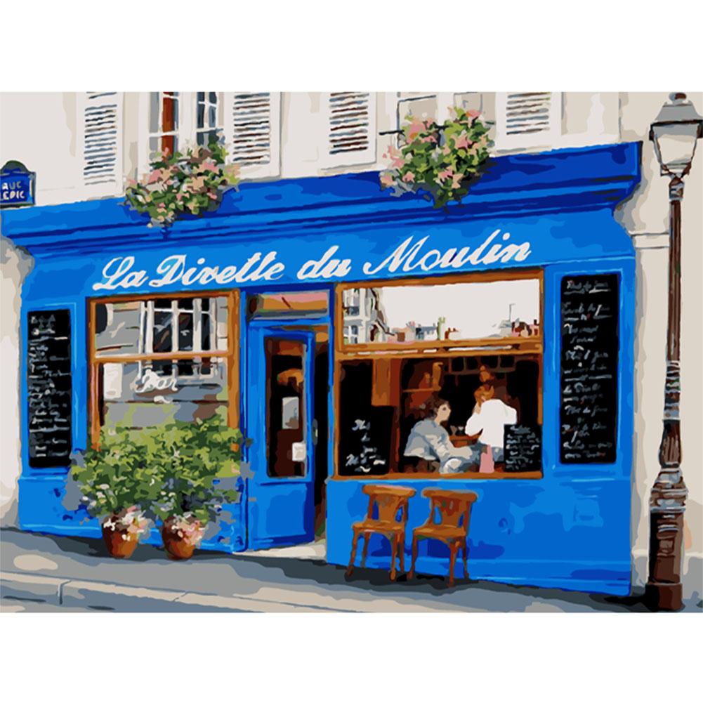 

40x50cm - Paint By Numbers Coffee House, 501 Original