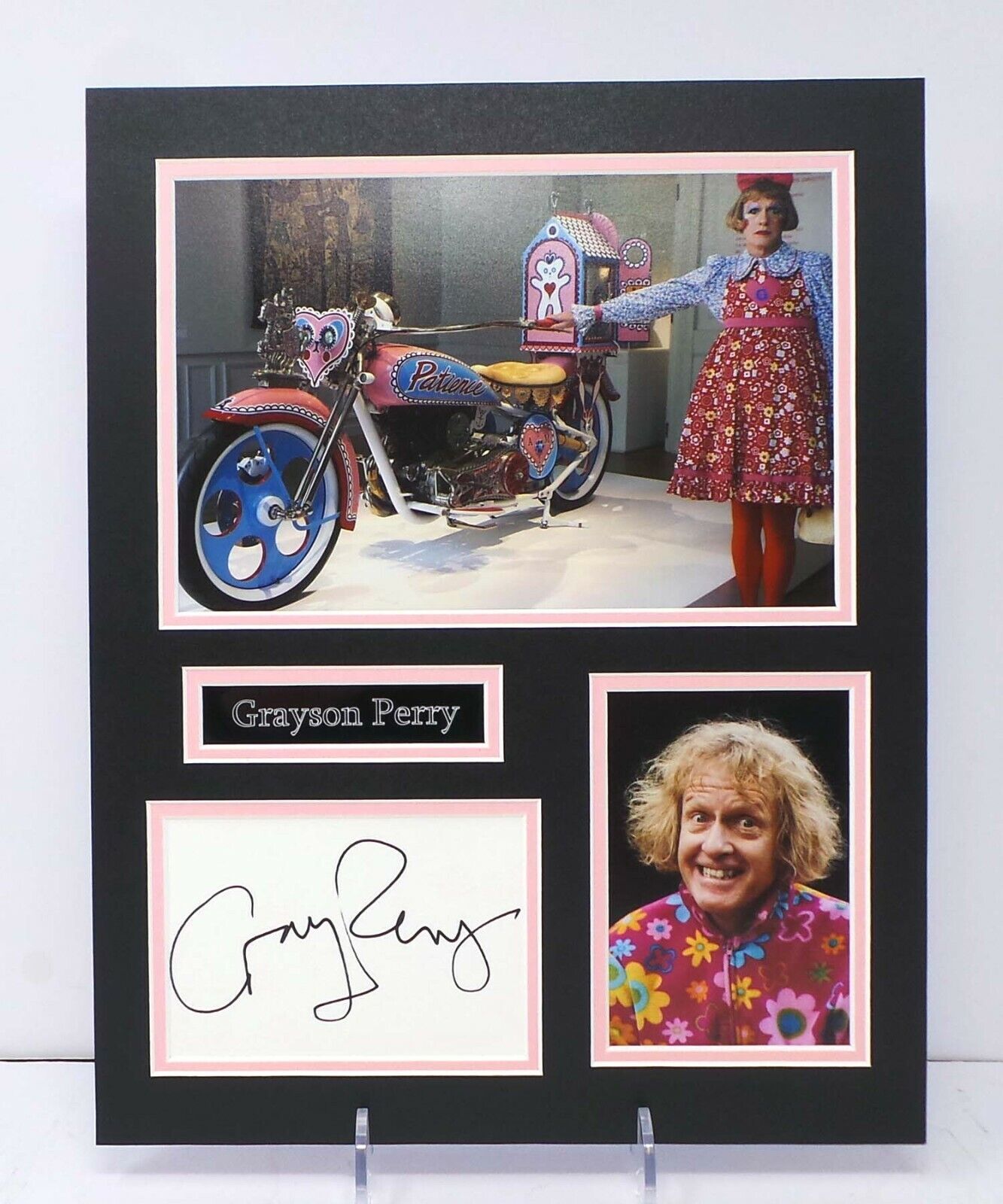 Grayson PERRY Signed Mounted Contemporary Artist RARE Photo Poster painting Display AFTAL RD COA